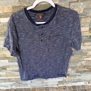 Ben sherman Blue Henley Shirt